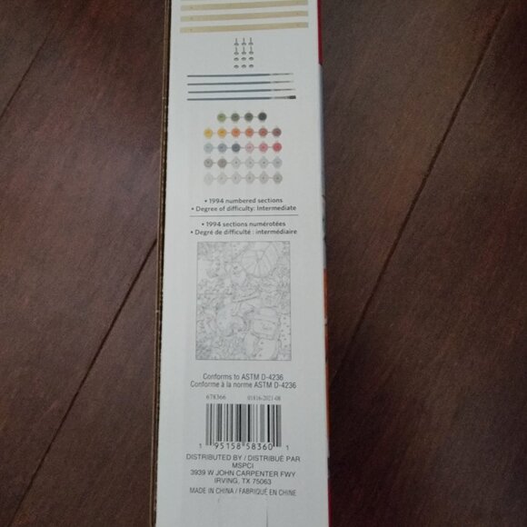 Artist's Loft, Gingerbread and Cookies Paint-by-Number Kit, 16" x 21.5" … - Picture 6 of 7